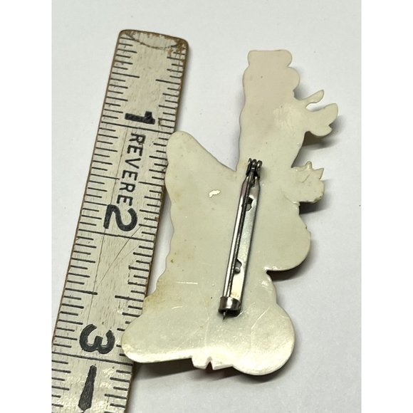 Vintage Plastic Covered Wagon Brooch Pin - Picture 5 of 5